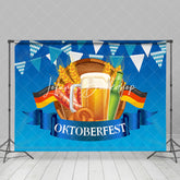 Deutschland Flagge Blau Rhombus Oktoberfest Party Hintergrund